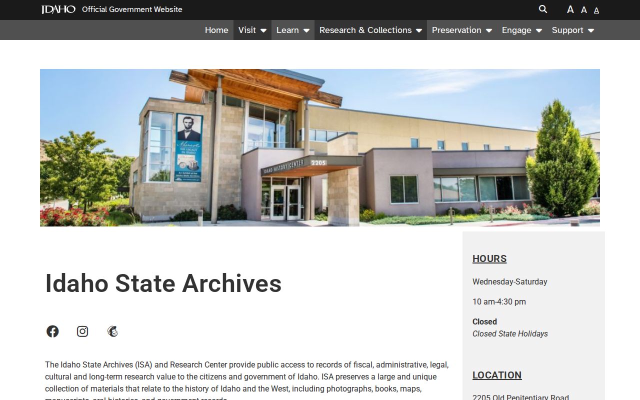 Idaho State Archives collections for Twin Falls County historical records research